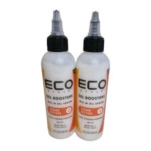 2 Bottles Eco Style strand, restore gel boosters mix in oil serum 4oz strengthen